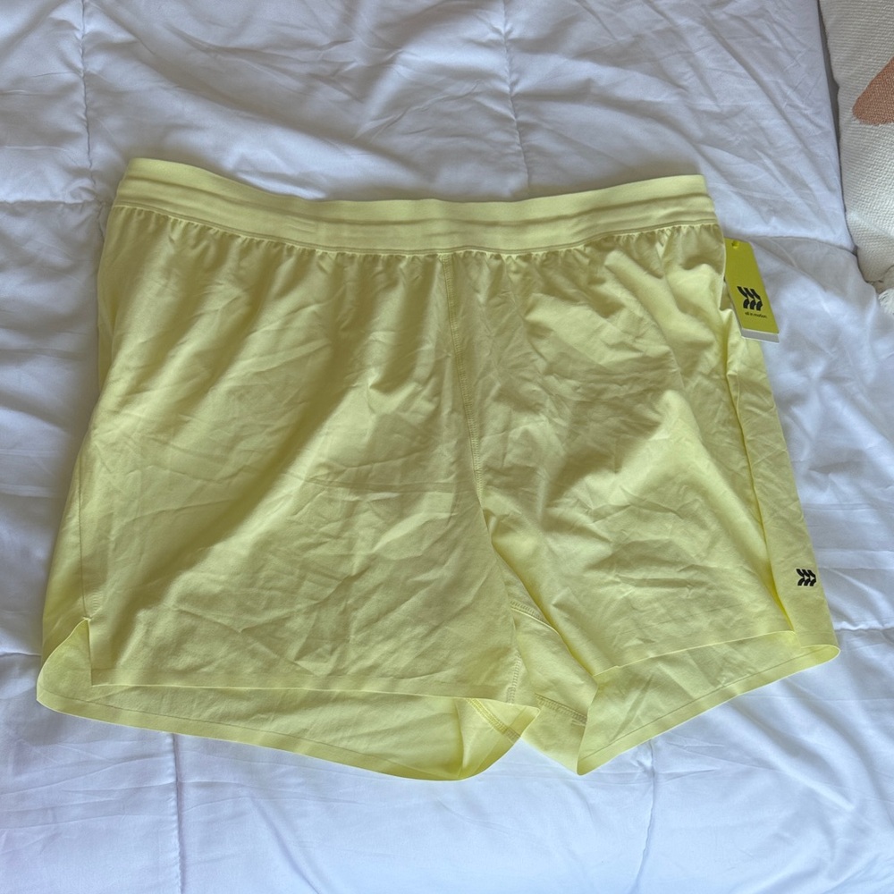 NWT Yellow Women's Athletic Shorts XL